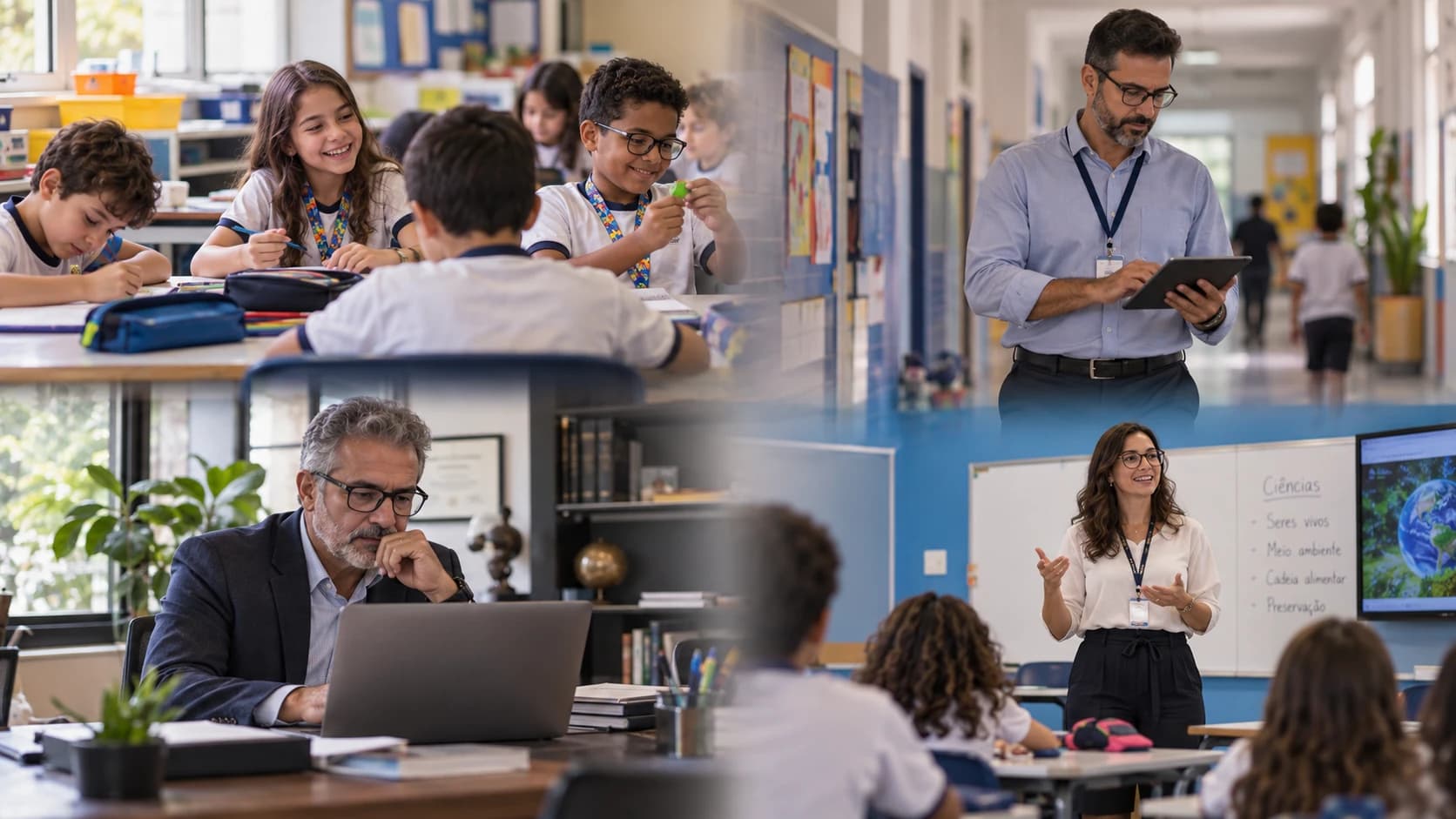 Alunos em sala de aula